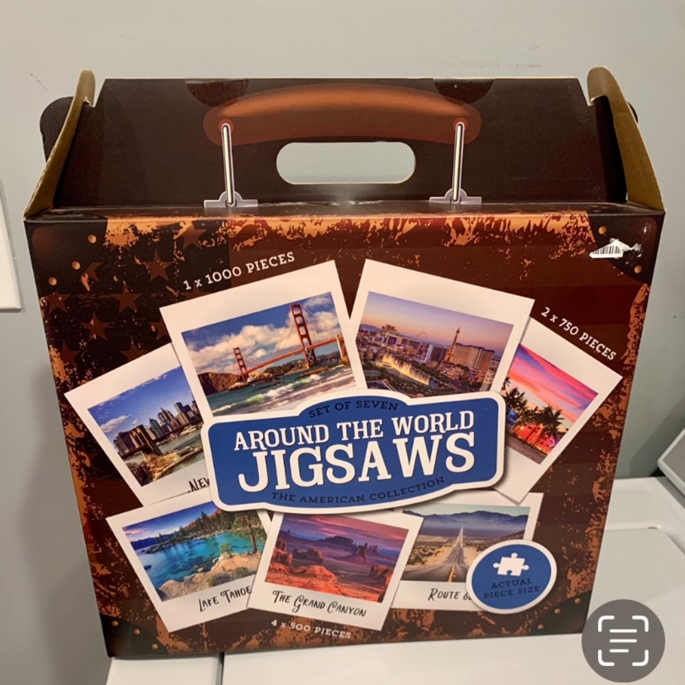 NWT
Around the World Jigsaw Puzzles The American Collection SET OF 7 Sealed